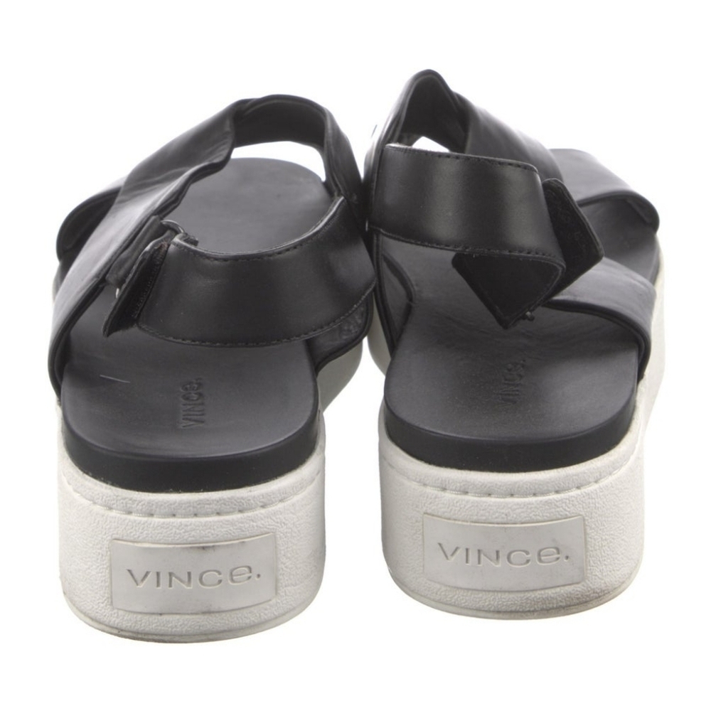 Vince Leather Slingback Sandals - Picture 4 of 13